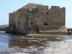 Fortress Paphos Cyprus Landmark Historic R
