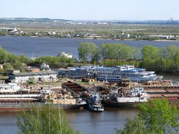 R, Kama, Krasavinsky Bridge, Perm Krai