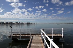 Jetty Pier Perth Wa Australia Swan River W