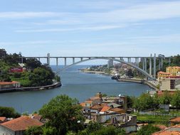 Porto Portugal Bridge Tejo Old Town Touris