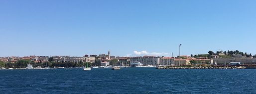 Pula, Croatia, Sea, Amphitheater, Boats