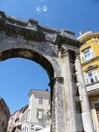 Pula, Arch, Old, Roman, Croatia