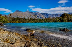 Bob'S Cove, New Zealand, Lake, Mountains