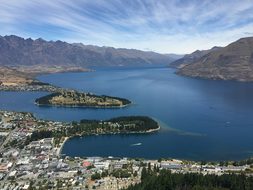 Queenstown, Lake, City, Nature, New