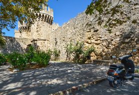 Greek Greece Castle Rhodes Rhodos Cat Shad