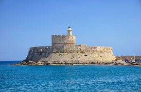 Rhodes Greece Fort Saint Nicolas Fortress