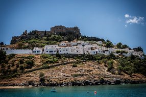 Captain'S Houses, Lindos, Rhodes, Sea