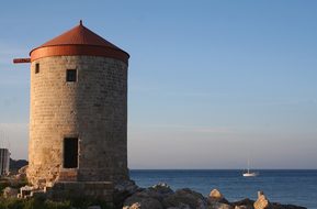 Rhodes, Greece, Windmill, Island, Greek