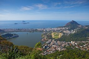 Rio De Janeiro Aerial View Lagoa Rodrigo D