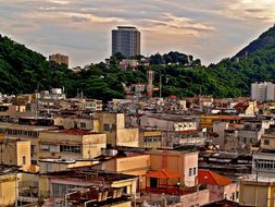 Favelas Buildings Sheds Rio De Janeiro Bra