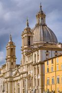 Church, Dome, Place, Piazza, Navona