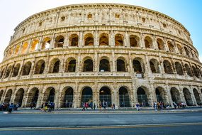 Rome Monument Colosseum Italy Italian Land