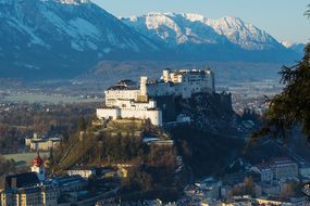 Salzburg Austria Sunrise Morgenstimmung Ol