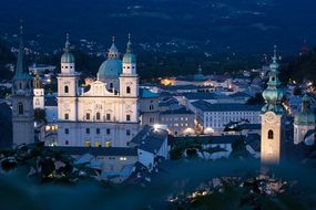 Salzburg Austria Mönchberg Old Town Salzbu