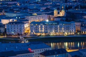 Salzburg Austria Mönchberg Abendstimmung H