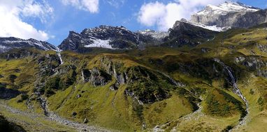 Mountain Lake Austria Salzburg Landscape A