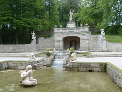 Grotto, Hellbrunn, Stone Figure, Man
