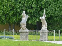 Stone Figures, Figures, Unicorns, Horses
