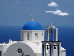 Santorini, Church, Dome, Orthodox