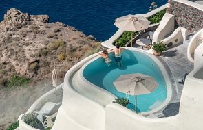 Santorini Oia Greece People Person Pool Le