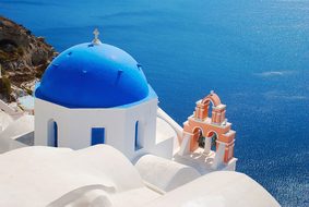Santorini Greece Church Island Greek White