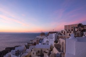 Santorini Sunset Magic Hour Oia Greek Gree
