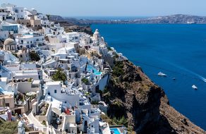 Santorini Oia Greece Travel Architecture W
