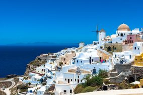 Greece Santorini The Sun Holidays Clouds S