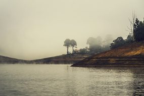 Fog Dam Water Cold Winter São Paulo Paraib
