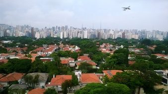São Paulo, Brazil, Vista, Plane, Landing