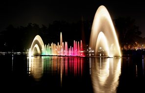 Ibirapuera Park, Lights, Night