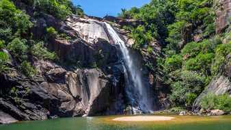 Waterfall, Water, Nature, Paradise