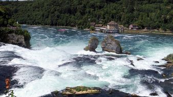 Rhine Falls, Schaffhausen, Water, Spray