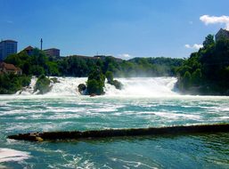Rhine Falls, Waterfall, Roaring, Water