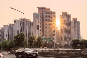 At Home Sun Summer Sunset City Street Dwel