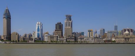 Shanghai China Panorama Architecture Asia