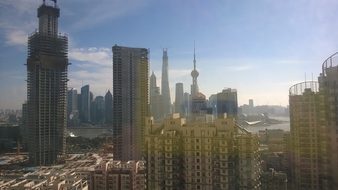 Shanghai, China, Morning, City