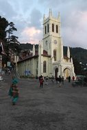 Shimla Himachal India Mall Road Church Shi