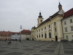 Sibiu Transylvania Romania Buildings Old T