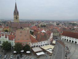 Sibiu Transylvania Romania Panorama Buildi