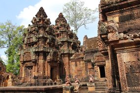 Banteay Srei Temple Travel Antique Old Bea