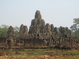 Cambodia Siem Reap Angkor Thom Bayon Templ