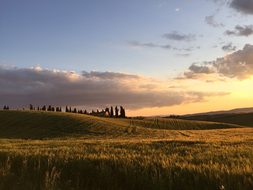 Sunset, Landscape, Sky, Outdoors