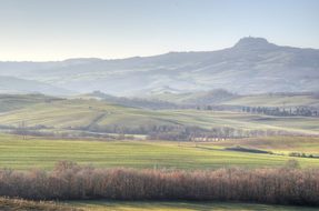 Tuscany, Val, D'Orcia, Italy, Radicofani