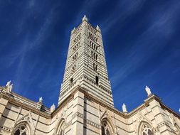 Siena, Italy, Duomo, Sky, Stone, Blue