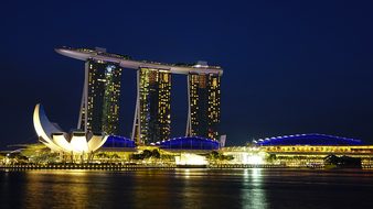 Singapore Marina Bay Sands Landmark Artsci