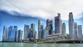 Singapore, Singapore River, Skyline
