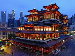 Buddha Tooth Relic Temple Singapore Chinat