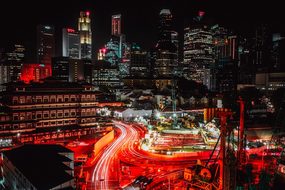 Singapore City Urban Skyline Architecture