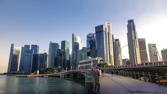 Singapore Singapore River Jubilee Bridge S